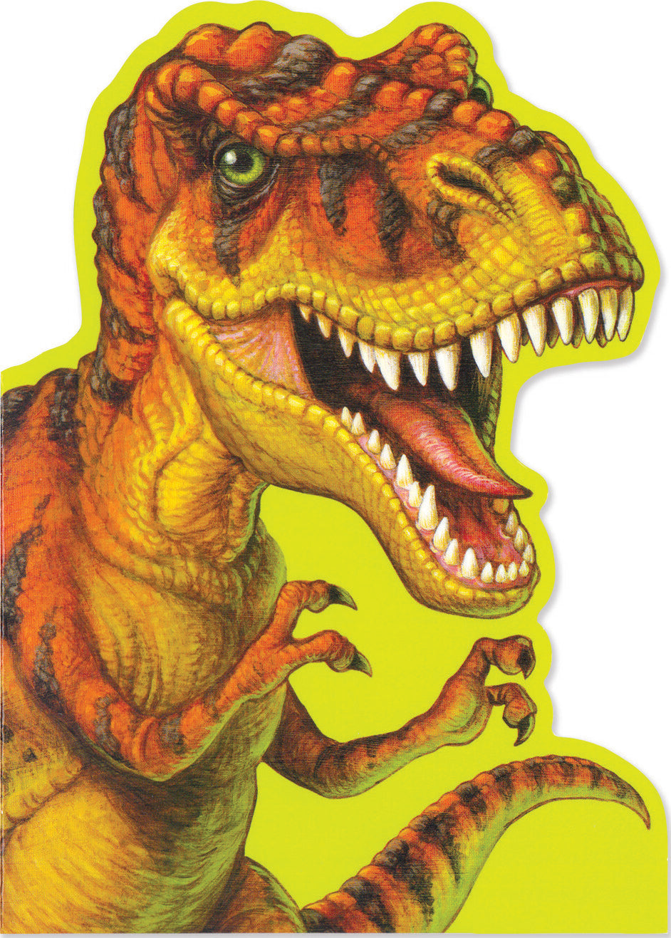 Ferocious T-Rex Die-Cut Card