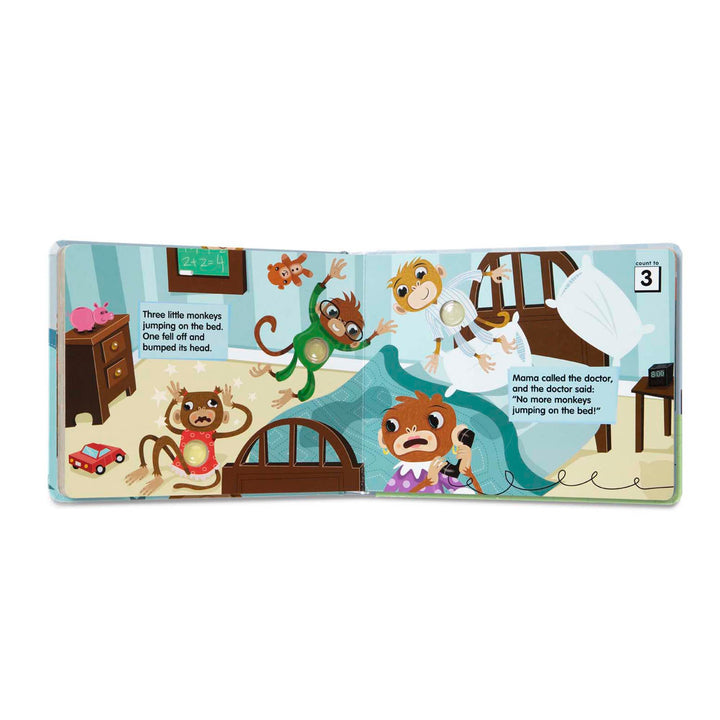 Poke-A-Dot: 10 Little Monkeys Board Book | Melissa & Doug