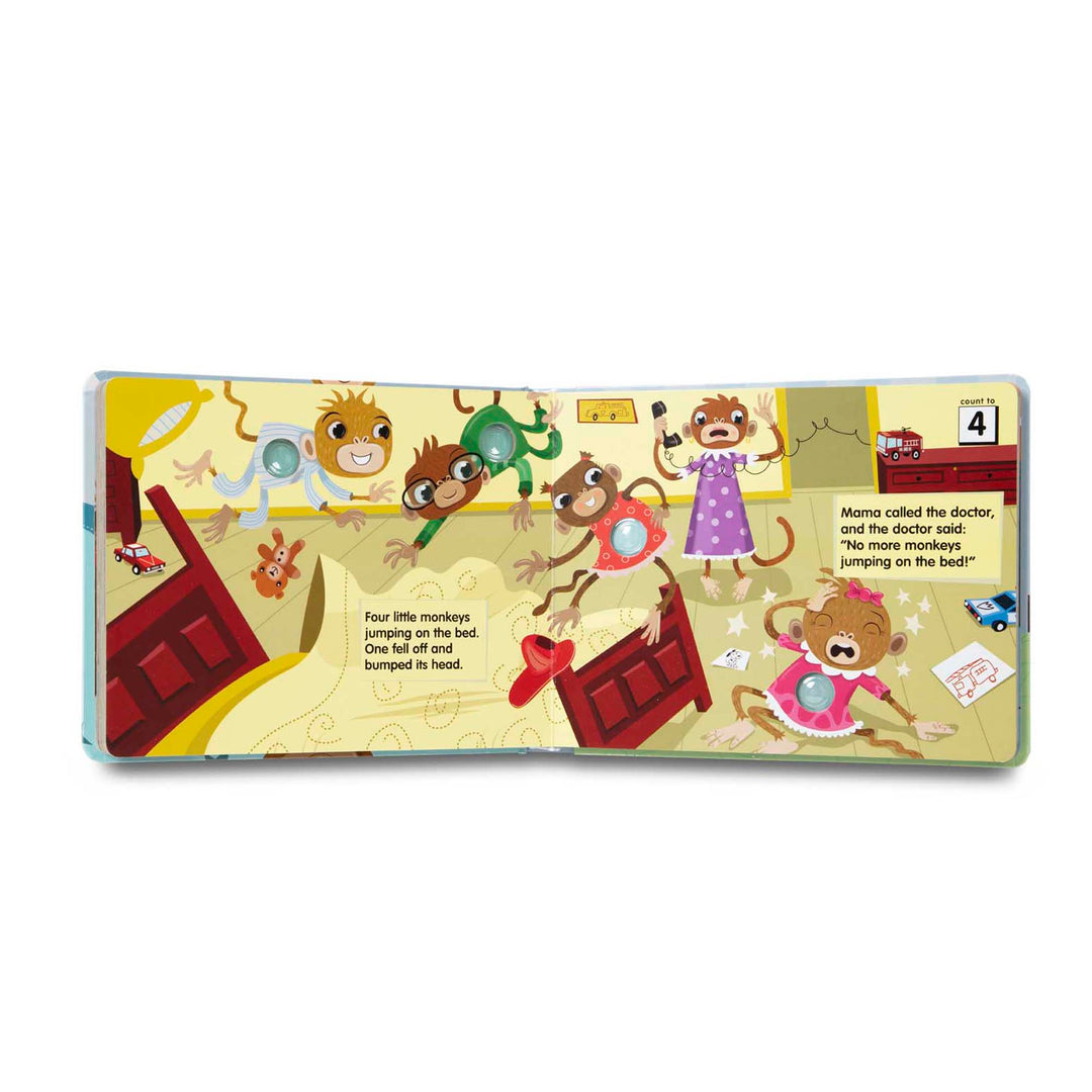 Poke-A-Dot: 10 Little Monkeys Board Book | Melissa & Doug