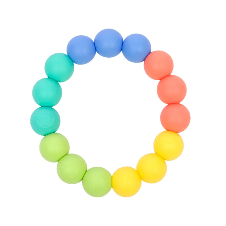 MorePeas Teether Rainbow Ring Teether