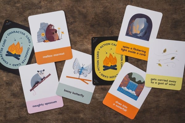 Mountaineers Books Playing Cards Campfire Stories Deck – For Kids! Storytelling Games to Ignite Imagination