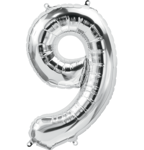 Number Nine 40" Foil Balloon