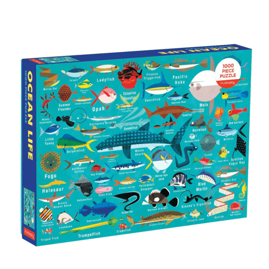 Ocean Life 1000 Piece Family Puzzle | mudpuppy
