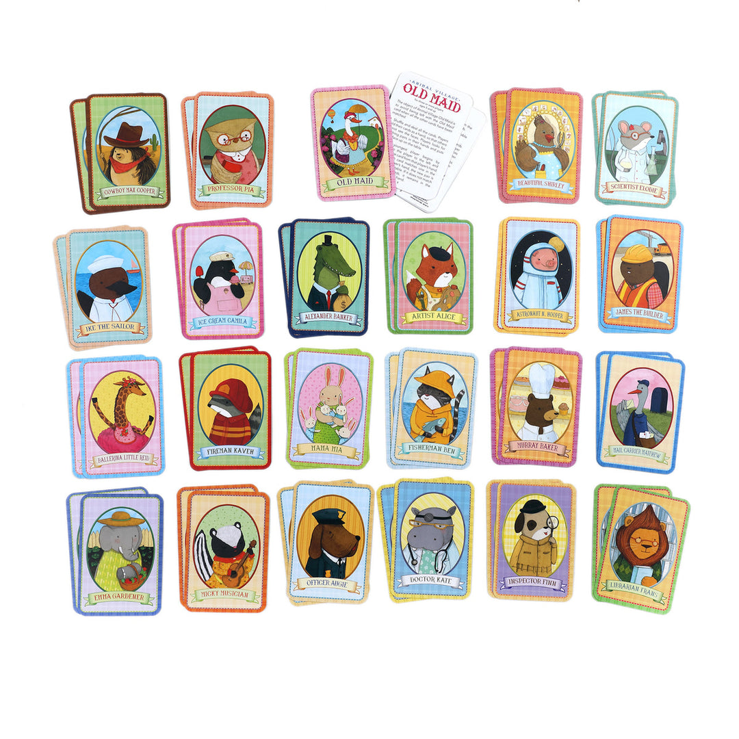 Animal Village Old Maid Playing Cards | eeBoo