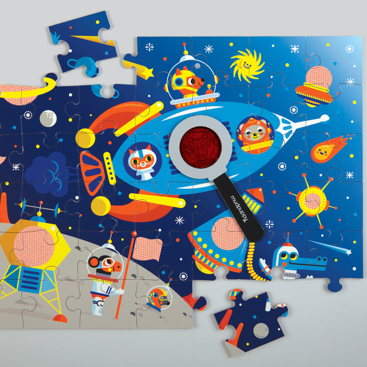 Outer Space 42 Piece Secret Picture Puzzle