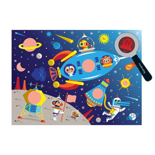 Outer Space 42 Piece Secret Picture Puzzle