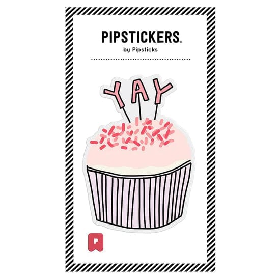 Pipsticks Stickers Big Puffy Cupcake Sticker