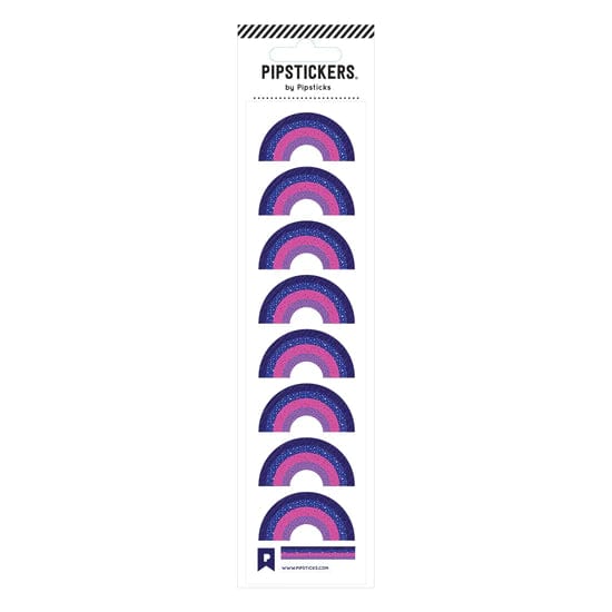 Rainbow of Dark Blue, Sparkling stars, pink and purle
