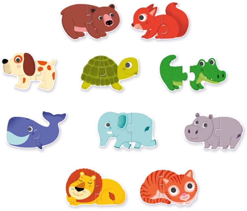 Duo Puzzle Dinosaurier – 9-teiliges Kinderpuzzle Mit 30x30 Cm Puzzlefläche