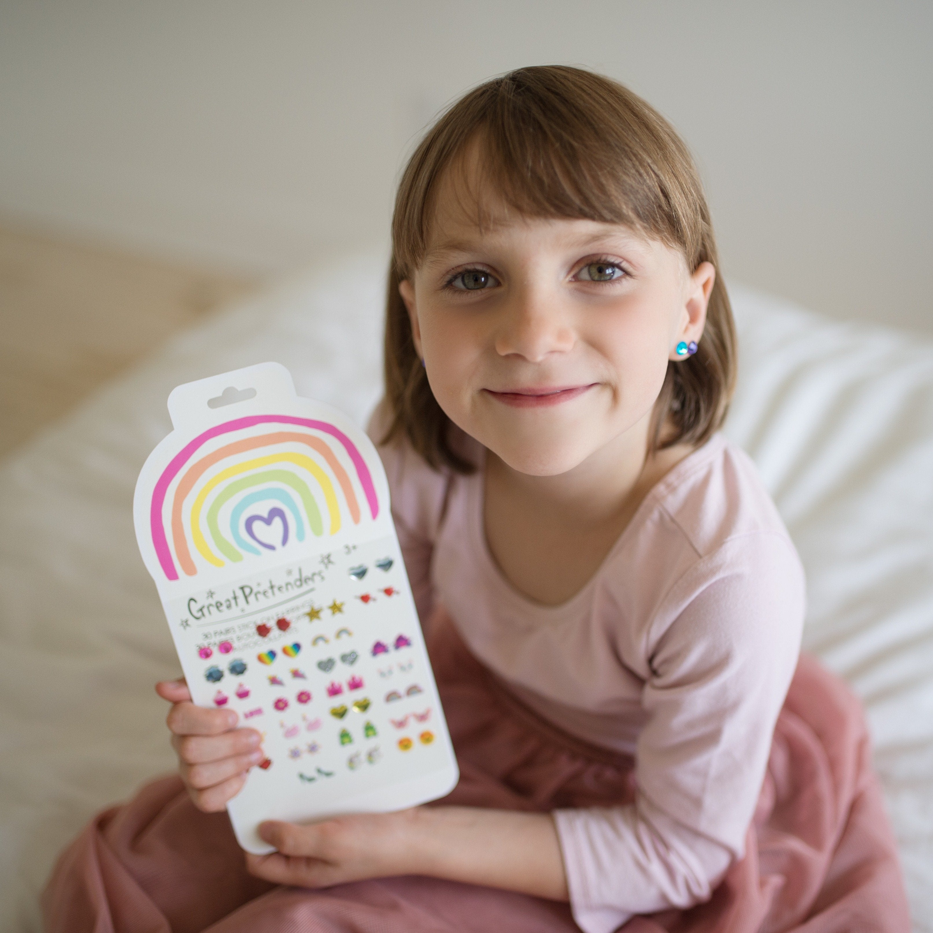 Rainbow Love Sticker Earrings | Great Pretenders