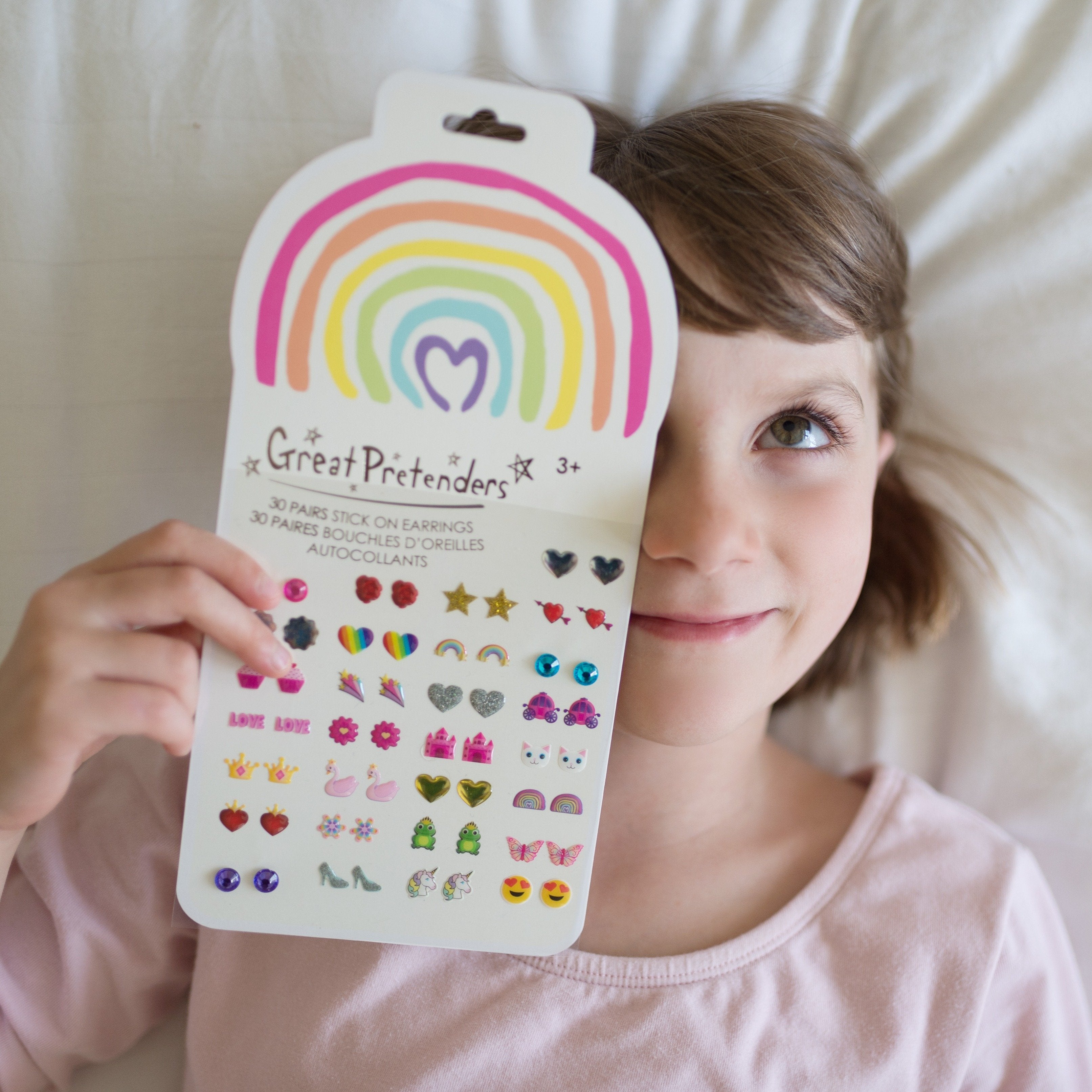 Rainbow Love Sticker Earrings | Great Pretenders