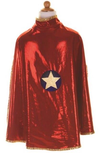 Reversible Wonder Cape - Red and Gold | Great Pretenders