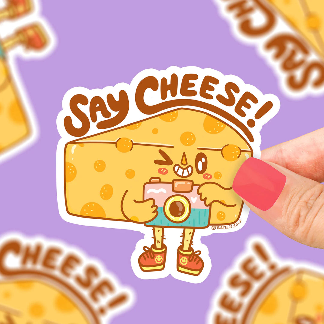 Say Cheese Vinyl Sticker