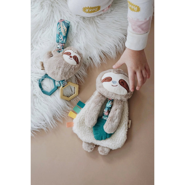 Itzy Lovey™ Peyton the Sloth Plush + Teether Toy