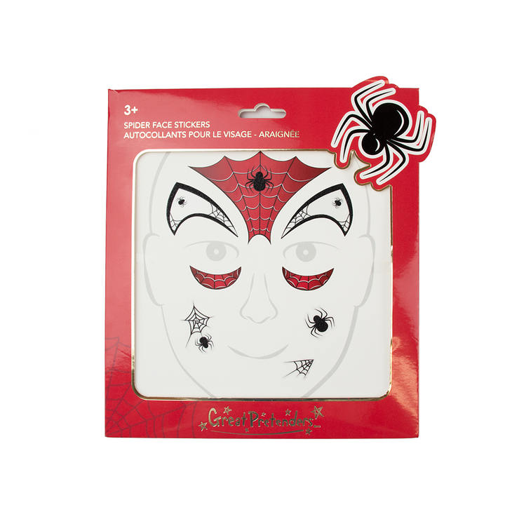 Spider Face Stickers | Great Pretenders
