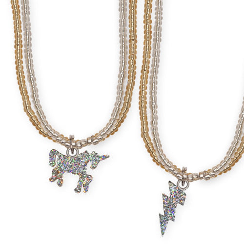 Glitter Unicorn Lightning Necklace | Great Pretenders