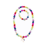 Gumball Rainbow Necklace & Bracelet Set