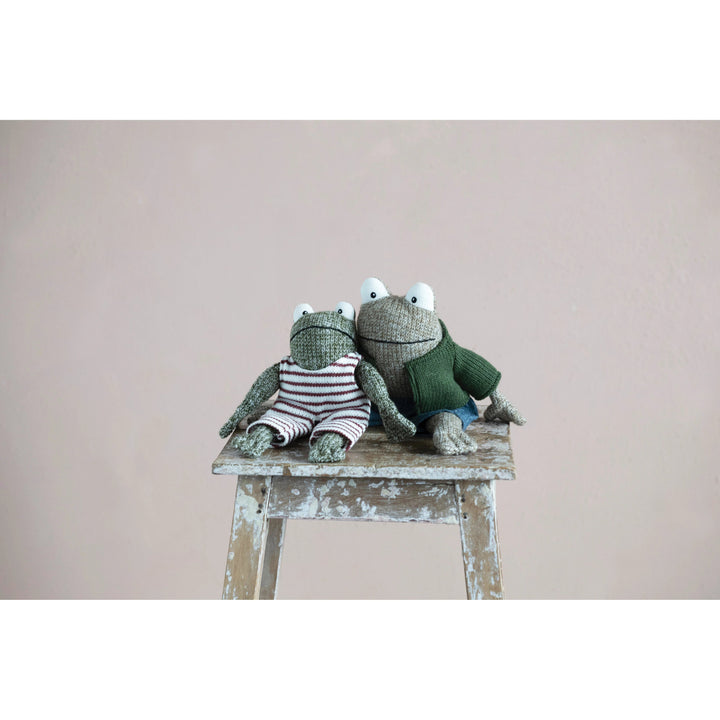 Cotton Frog in Striped Suit