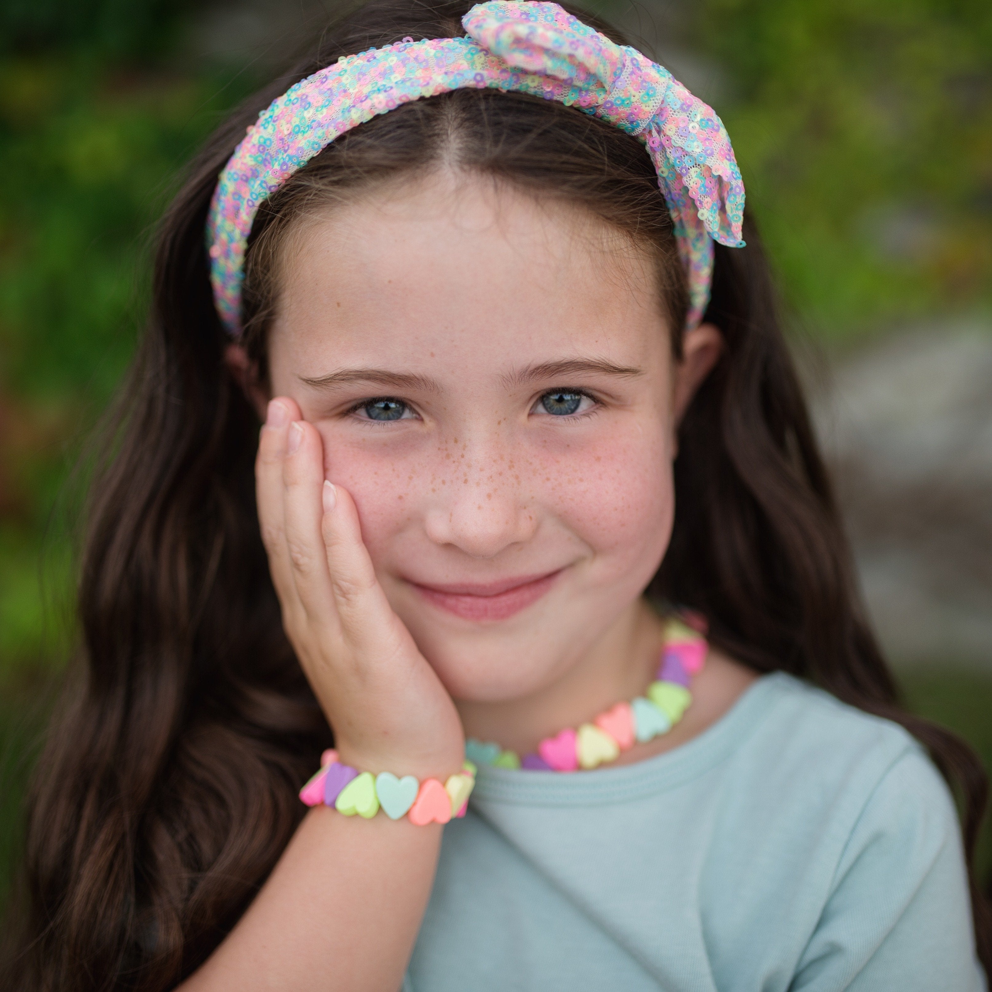 Sweet Tart Heart Necklace and Bracelet Set | Great Pretenders