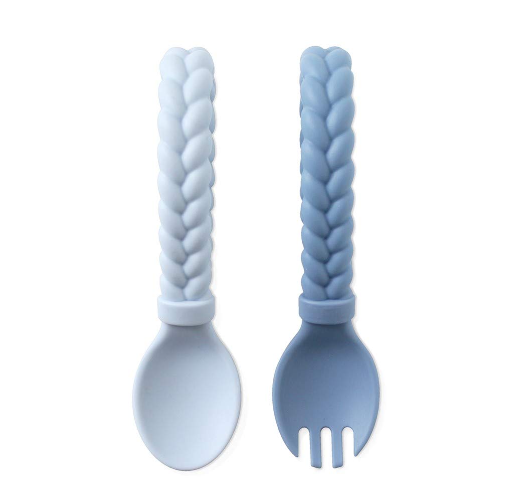 Sweetie Spoons™ Spoon + Fork Set - Blue