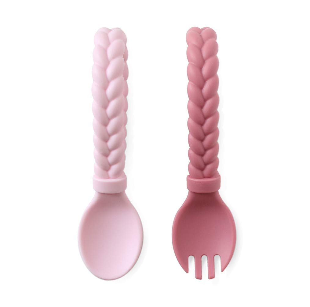 Sweetie Spoons™ Spoon + Fork Set - Pink