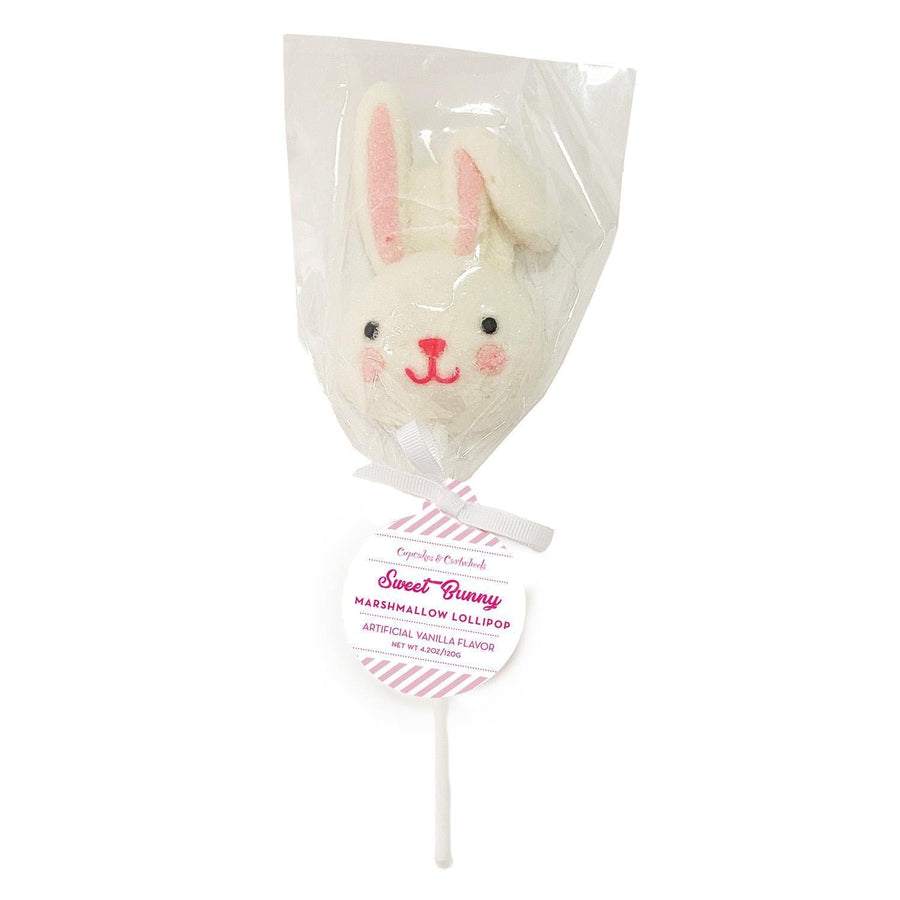 Two's Company Easter Decor Vanilla Flavor Easter Bunny Marshmallow Lollipop